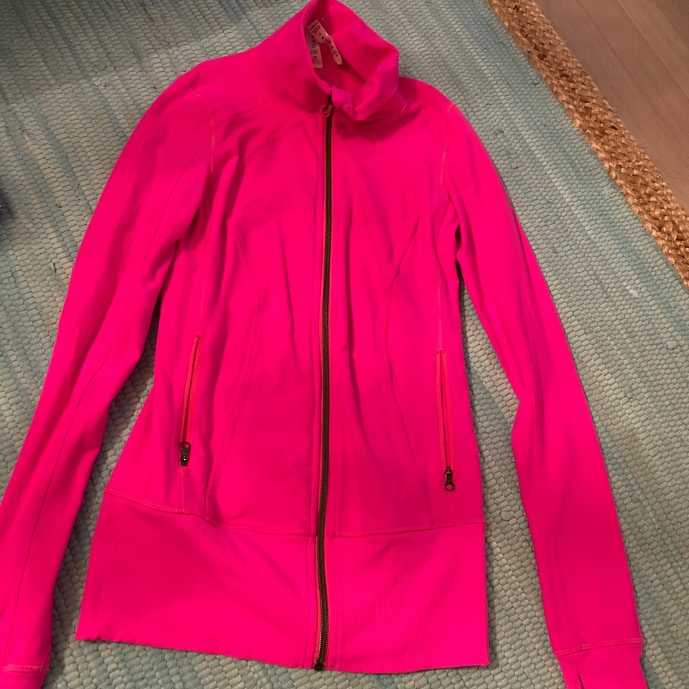 Lululemon define jacket bright pink RARE